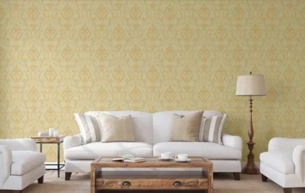 Beige Embossed Wallpaper – 3D Dimensionality (6806-4)